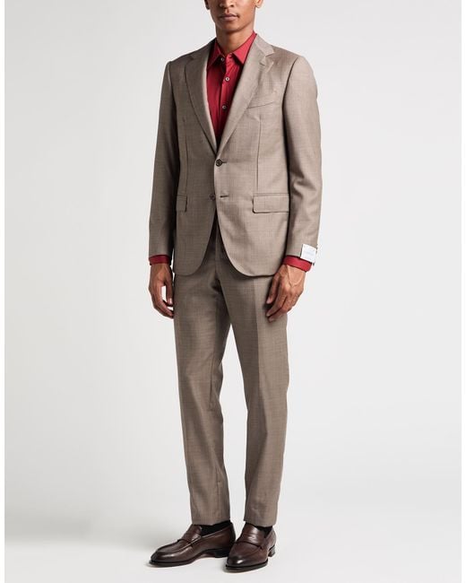 Caruso Gray Suit Wool for men