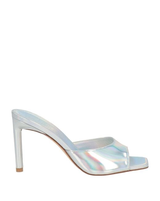 Bettina Vermillon White Sandals