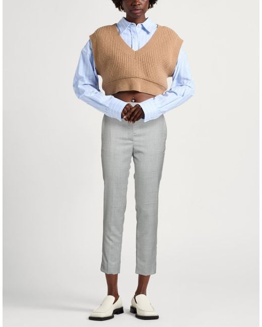 Grifoni Gray Light Pants Virgin Wool