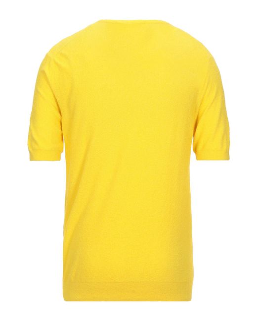 FILIPPO DE LAURENTIIS Yellow Sweater for men