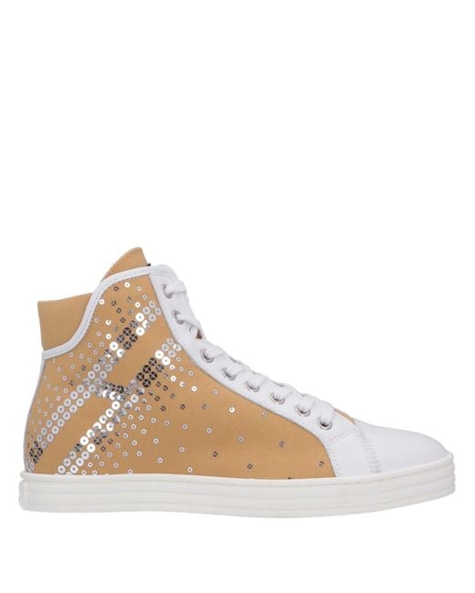 Hogan Rebel Natural Trainers