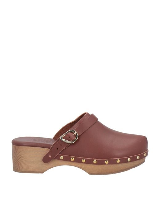 Ancient Greek Sandals Brown Mules & Clogs Leather