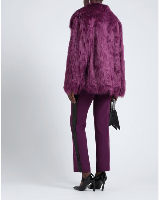 Karl Lagerfeld Purple Shearling- & Kunstfell