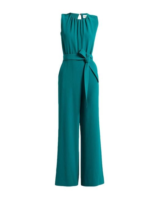 P.A.R.O.S.H. Blue Deep Jumpsuit Polyester, Elastane