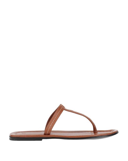 Totême  Brown Thong Sandal