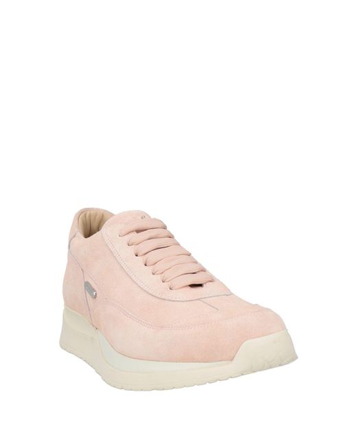 Cesare Paciotti Pink Sneakers Leather
