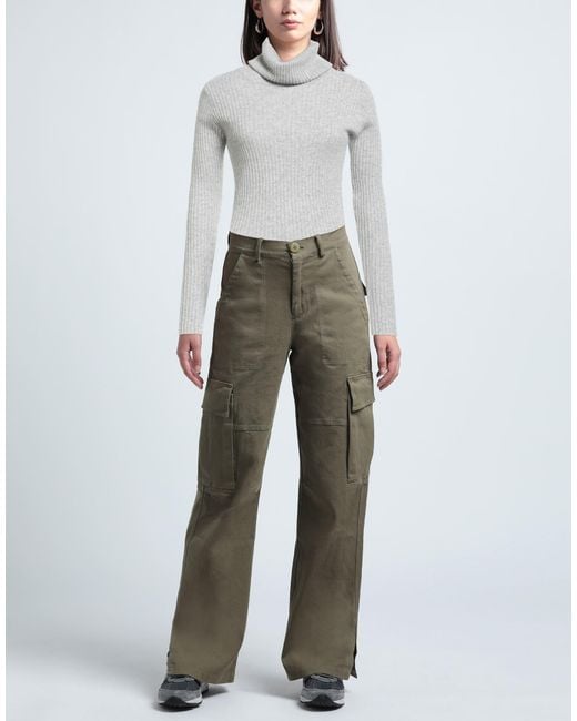 N.O.W. ANDREA ROSATI CASHMERE Gray Turtleneck Cashmere, Wool, Viscose, Nylon