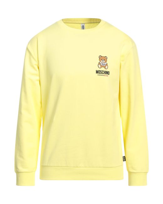 Moschino Yellow Sweatshirt for men
