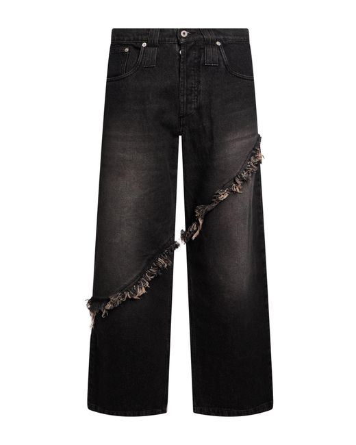 FEDERICO CINA Black Jeans Cotton for men