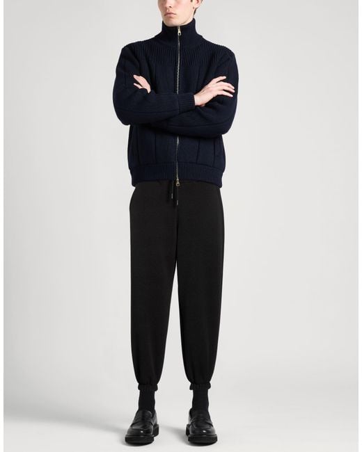 Berna Black Pants Polyester, Viscose, Elastic Fibres for men
