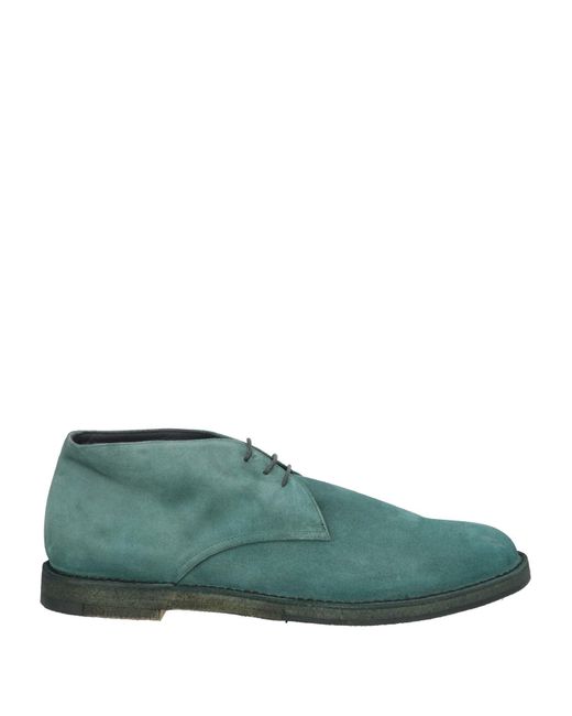Pantanetti Green Emerald Ankle Boots Leather for men