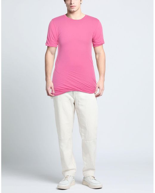 T-shirt Rick Owens pour homme en coloris Pink