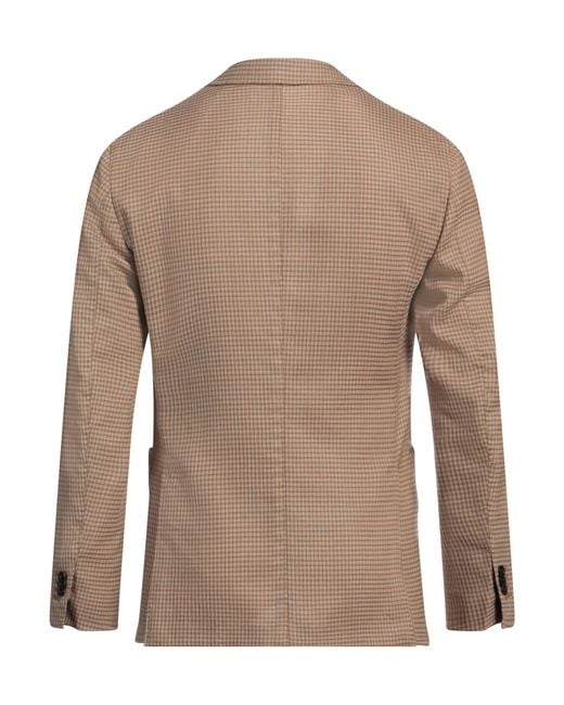 Boglioli Brown Camel Blazer Virgin Wool, Polyester for men