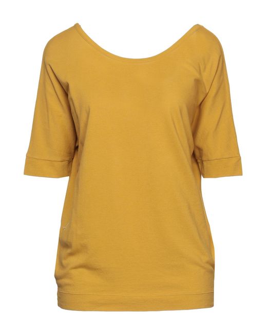 Zanone Yellow Ocher T-Shirt Cotton