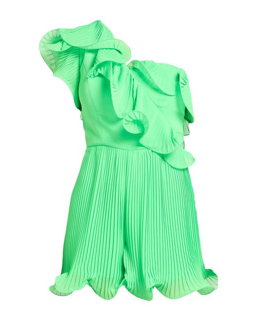 Tassos Mitropoulos Green Playsuit Polyester