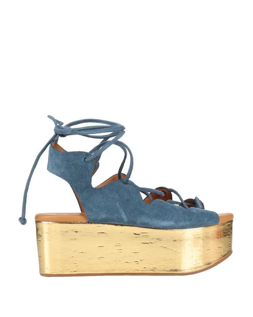 See By Chloé Blue Azure Sandals Leather