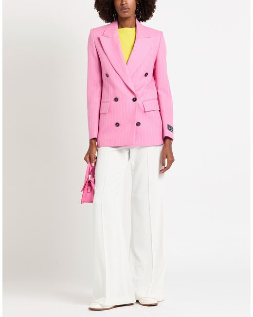 MSGM Pink Blazer Wool