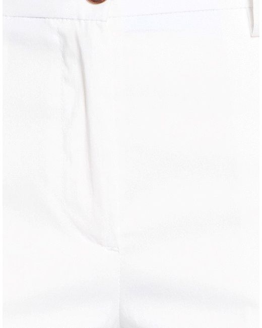 White Sand White Pants Cotton, Polyamide, Elastane