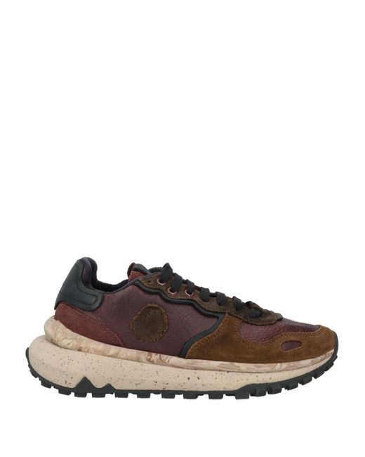 Satorisan Brown Burgundy Sneakers Leather for men
