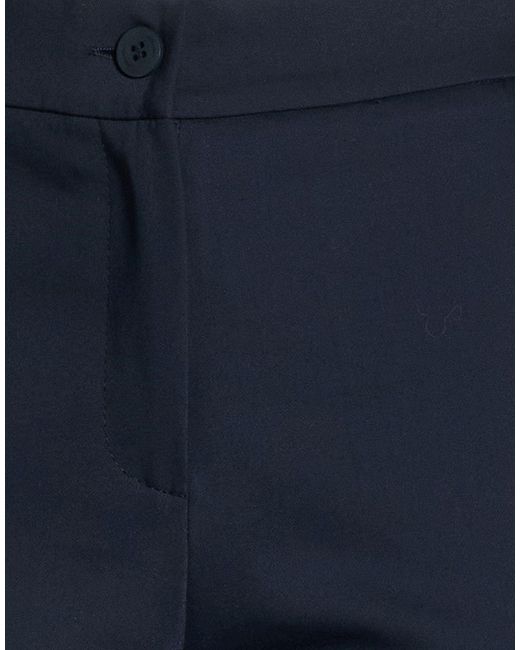 Caractere Blue Pants Cotton, Polyester, Elastane