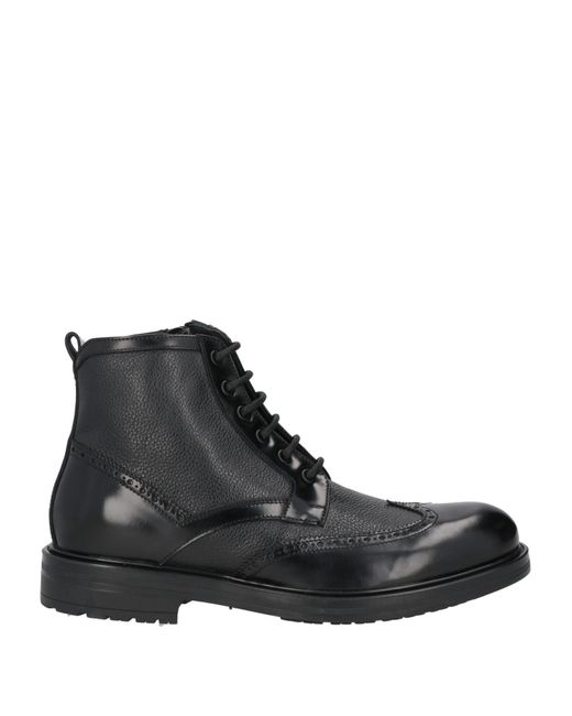 Giovanni Conti Black Ankle Boots for men
