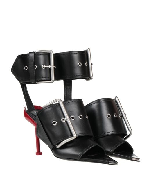McQueen Black Sandals