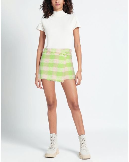 MSGM Green Shorts & Bermuda Shorts