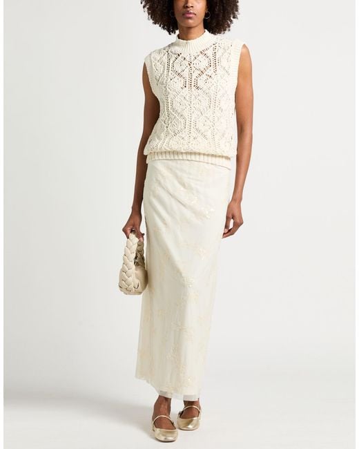 MAX&Co. White Maxi Skirts