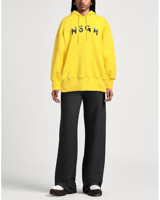 MSGM Yellow Sweatshirt