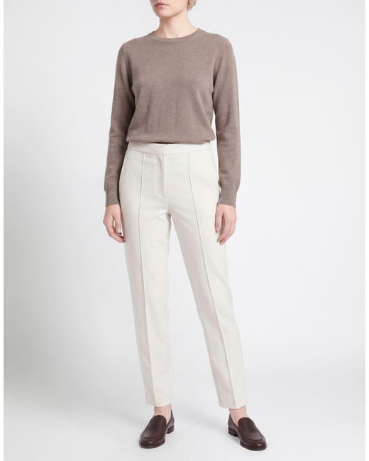 Maliparmi White Pants Polyamide, Elastane
