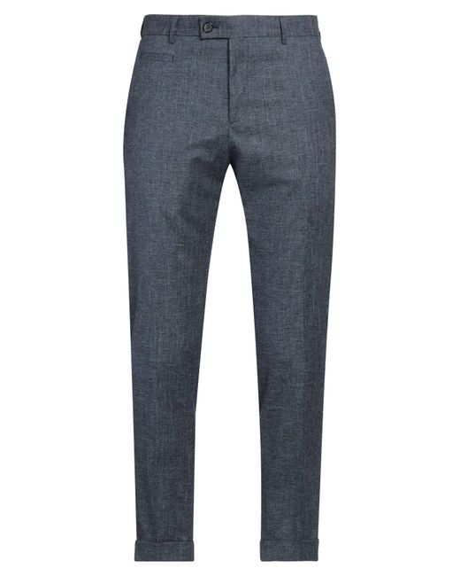 Strellson Blue Pants Cotton, Wool, Viscose, Linen, Elastane for men