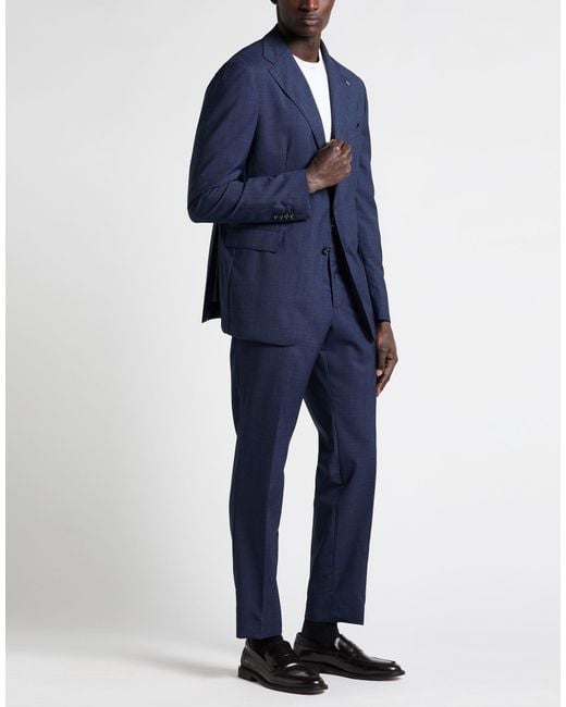 Tagliatore Blue Suit Super 110S Wool for men