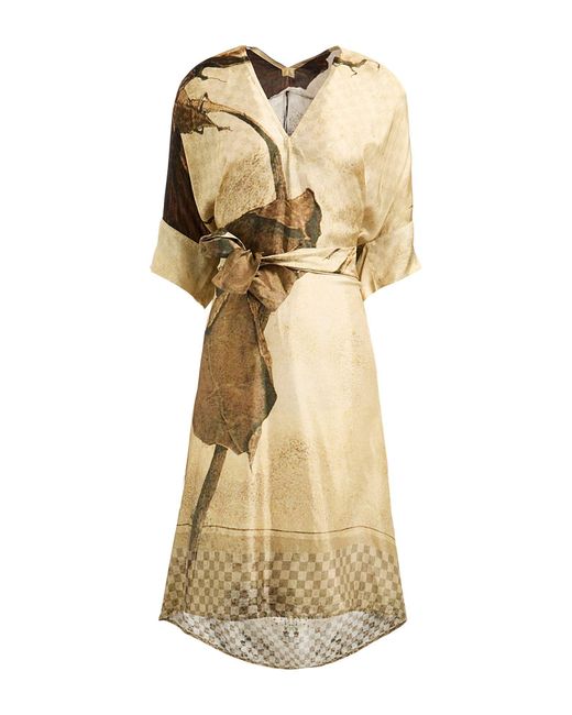 Masnada Metallic Midi-Kleid