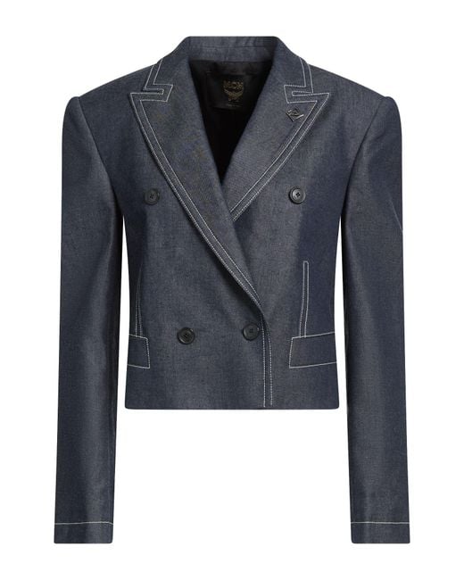 MCM Blue Denim Outerwear Cotton