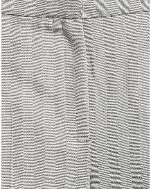 Marella Gray Pants Viscose, Polyester, Elastane
