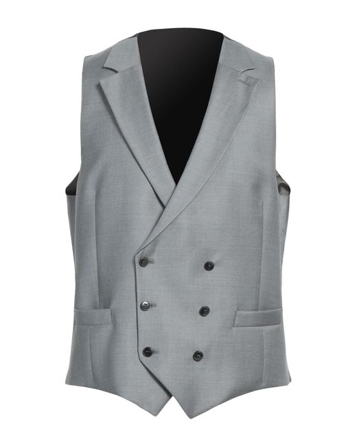 Luigi Borrelli Napoli Gray Tailored Vest for men