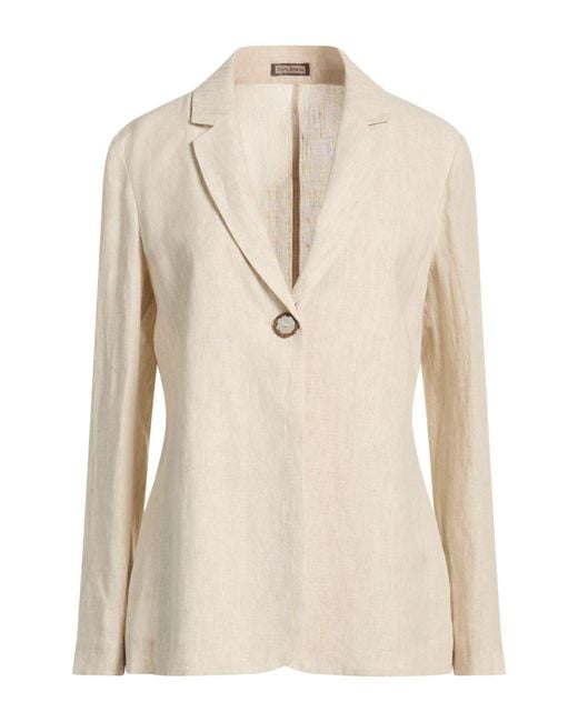 Maliparmi Natural Blazer Linen