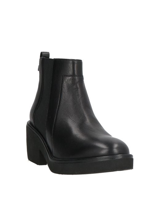 Stonefly Black Second Skin Ankle Boots Leather