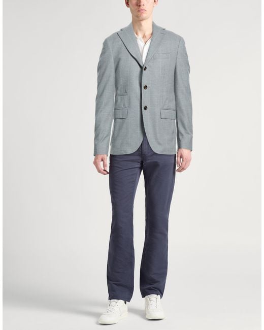 Eleventy Gray Light Blazer Wool for men