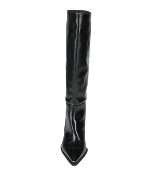 Ras Black Boot Leather