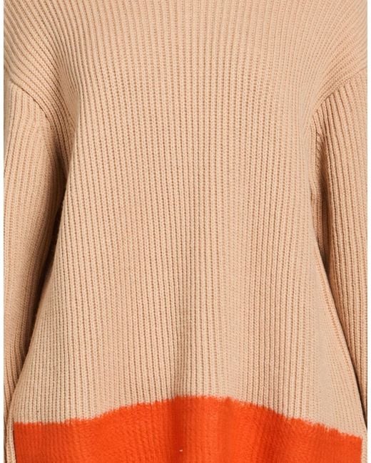 MSGM Orange Sand Turtleneck Wool, Acrylic