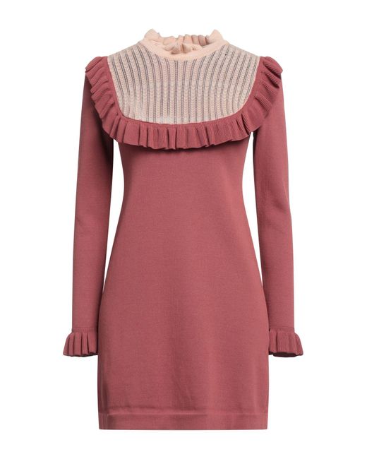 Elisabetta Franchi Red Mini Dress