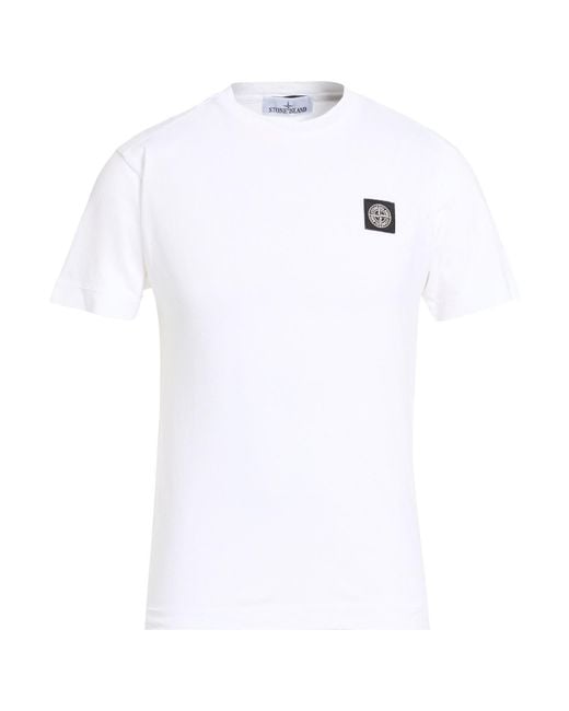 Stone Island White T-Shirts for men
