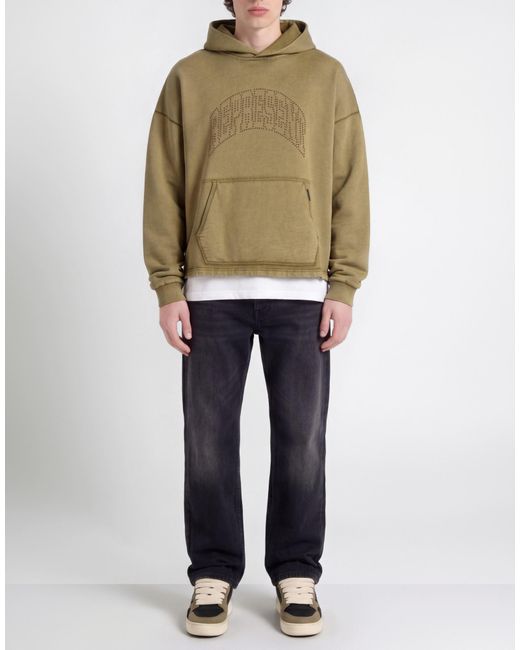 Represent Green Khaki Sweatshirt Cotton for men