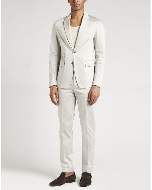 Grifoni White Light Suit Cotton, Elastane for men