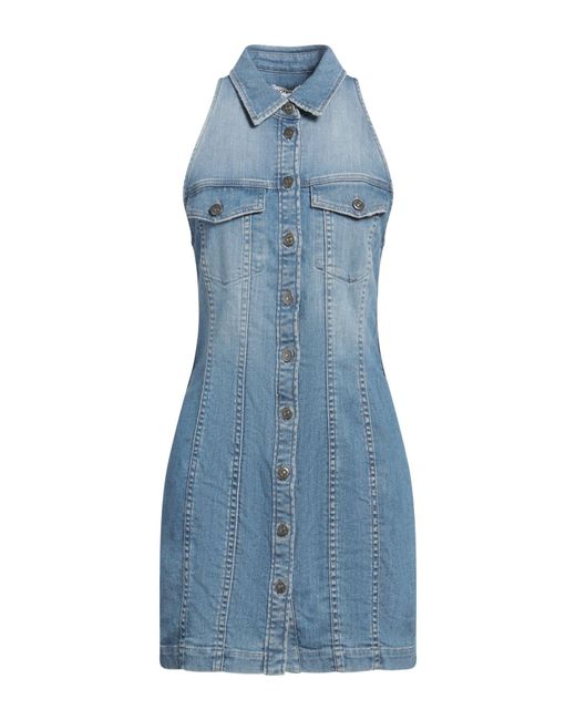 Dondup Blue Mini Dress