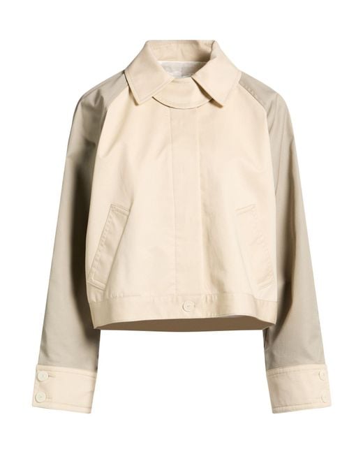 Sandro Natural Ivory Jacket Cotton