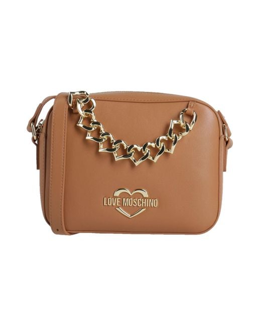 Love Moschino Brown Umhängetasche