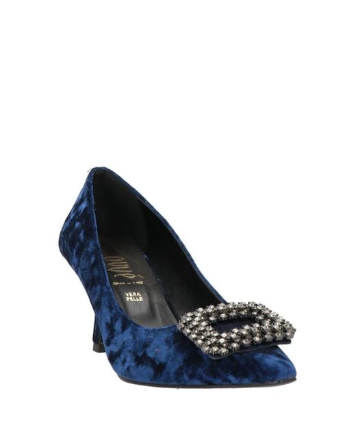 Ovyè Blue Pumps Textile Fibers