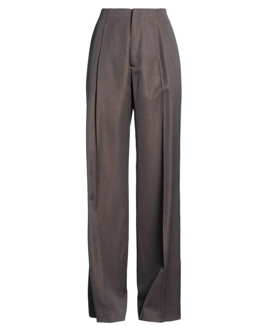 Alberta Ferretti Gray Pants Virgin Wool, Viscose